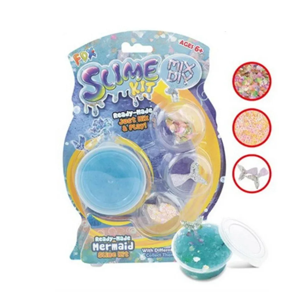 SET OZZO SLIME CU FIGURINĂ DE CAUCIUC SIRENĂ