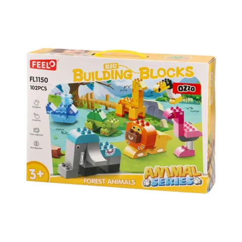 OZZO FEEL CONSTRUCTOR ANIMALE SALBATICE 102 PIESE