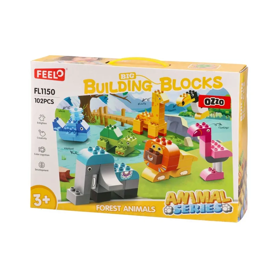 OZZO FEEL CONSTRUCTOR ANIMALE SALBATICE 102 PIESE