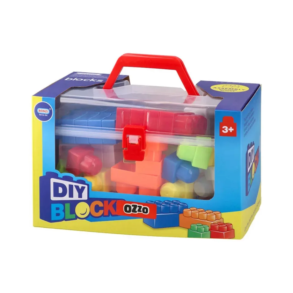 OZZO CONSTRUCTOR DIN PLASTIC 40 PIESE ALBASTRU