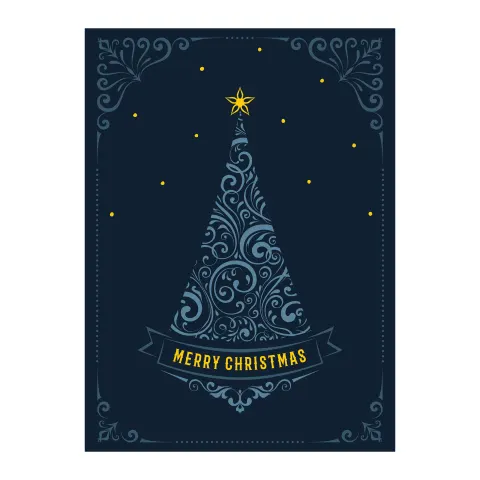 CARTE DESIGN CRĂCIUN 5 11/15CM CU PLIC 4+0