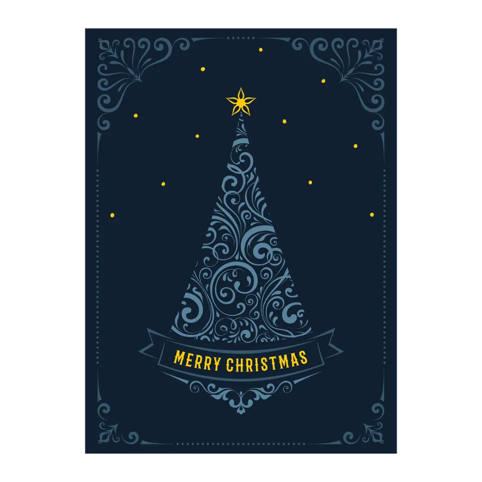CARTE DESIGN CRĂCIUN 5 11/15CM CU PLIC 4+0