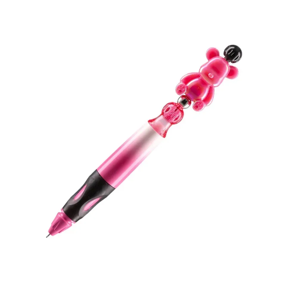 Pix roller gel Sazio Diy, retractabil, ursuleț roz