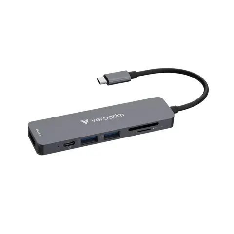 VERBATIM ESSENTIALS HUB 6 PORTURI USB-C CITITOR DE CARDURI
