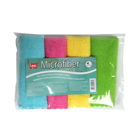 PROSOP MICROFIBRĂ UNIC RAINBOW UNIVERSAL 30x30CM SET 4 BUC