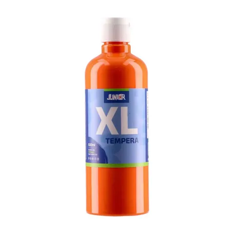 Vopsea tempera Junior Brillio, 500 ml, portocaliu