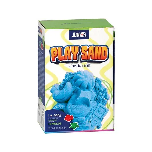 JUNIOR PLAY NISIP CINETIC CU MĂȘTI 400G ALBASTRU ÎNCHIS