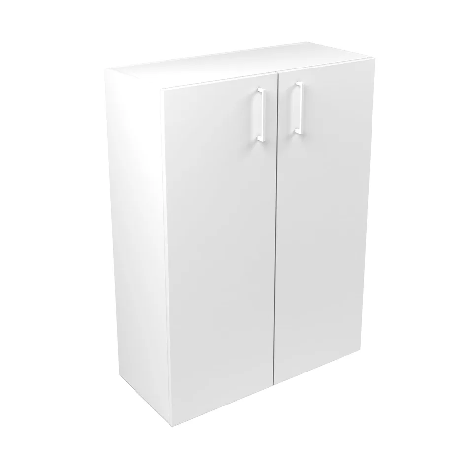 Corp de rafturi Narbutas Nova Basic, 800 x 360 x 1092 mm, melamină albă, mâner dreptunghiular alb