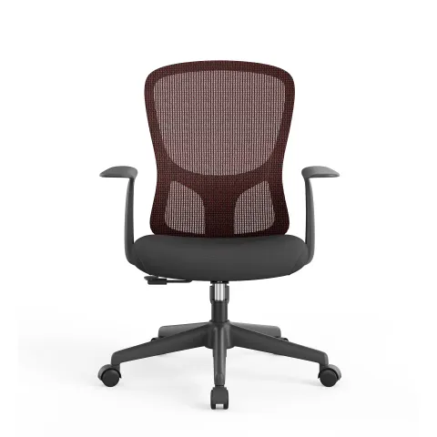 SCAUN DE BIROU RFG WORK CHAIR SMARTER W ȘEZUT NEGRU/SPĂTAR ROȘU