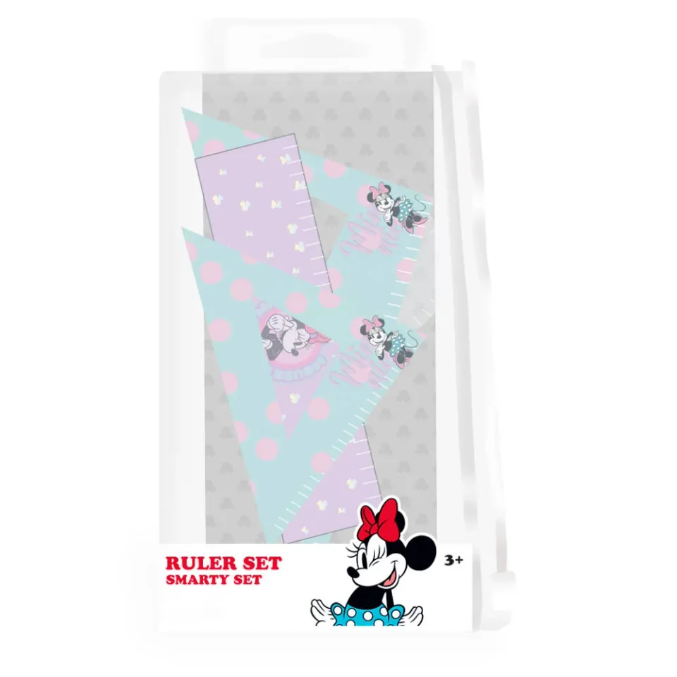 Set Geometrie Best Smarty, Minnie Mouse, 15 cm, 4 Piese
