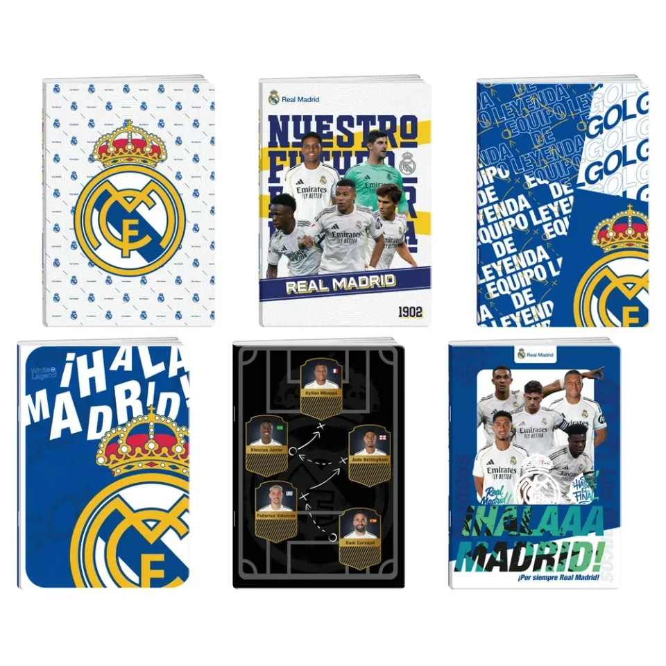 Caiet Premium Best Buy Real Madrid, A5, pătrat 5 x 5 mm, hârtie offset, 50 file