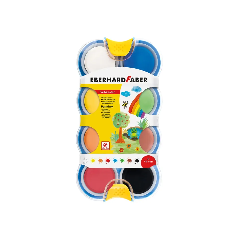 Eberhard Faber Mini Kids Culori Acuarelă, 8 Culori