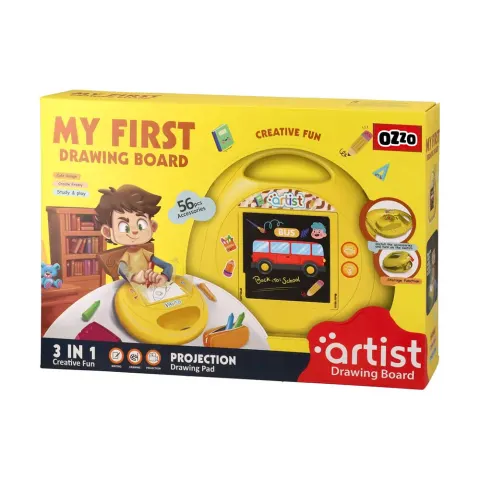 OZZO BOARD 3în1 ACCESORII PENTRU COPII C 22/8/ 23 CM GALBEN