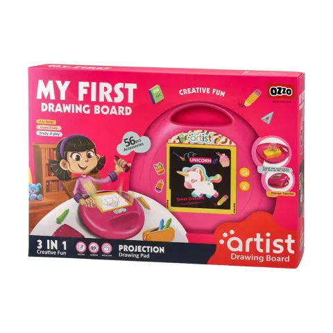 OZZO BOARD 3în1 ACCESORII PENTRU COPII 22/8/23 CM ROZ