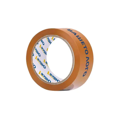 BANDĂ ADEZIVĂ SOLVENT 48MM/66M TRANSPARENTĂ CU PRINT 3+0