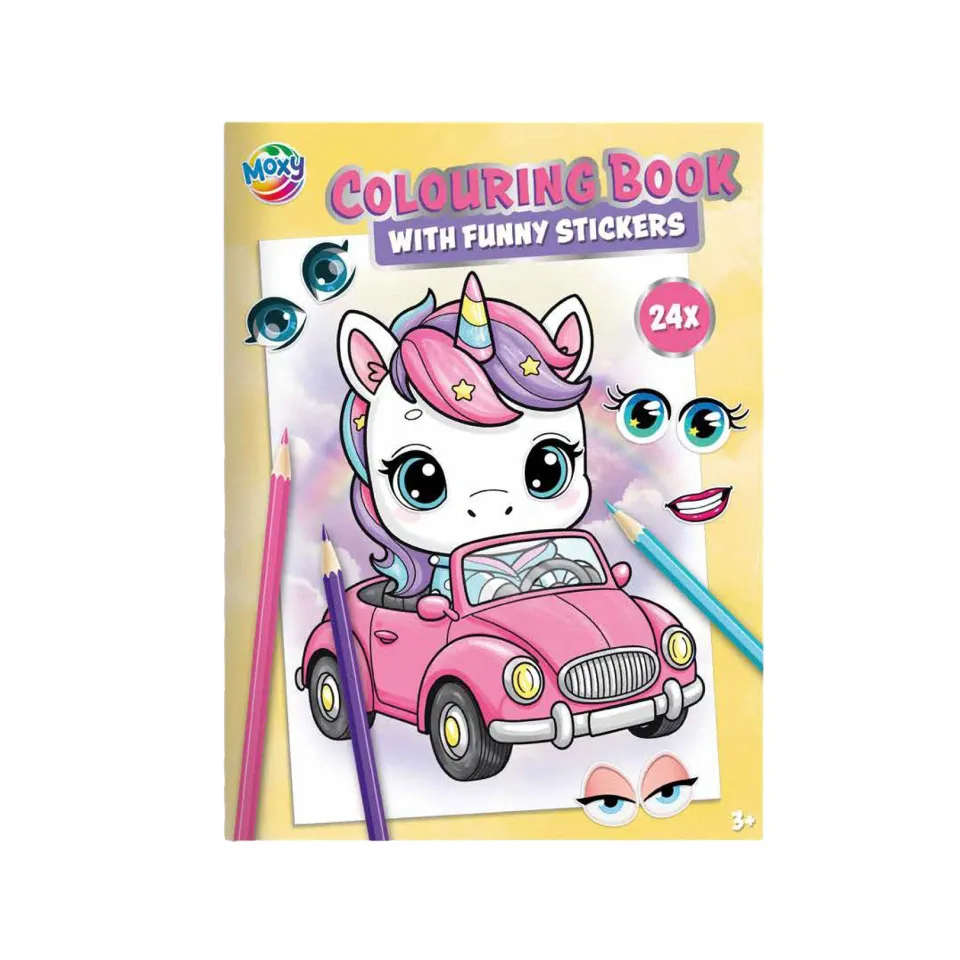 MOXY Carte de colorat A4, 24 de pagini, unicorn