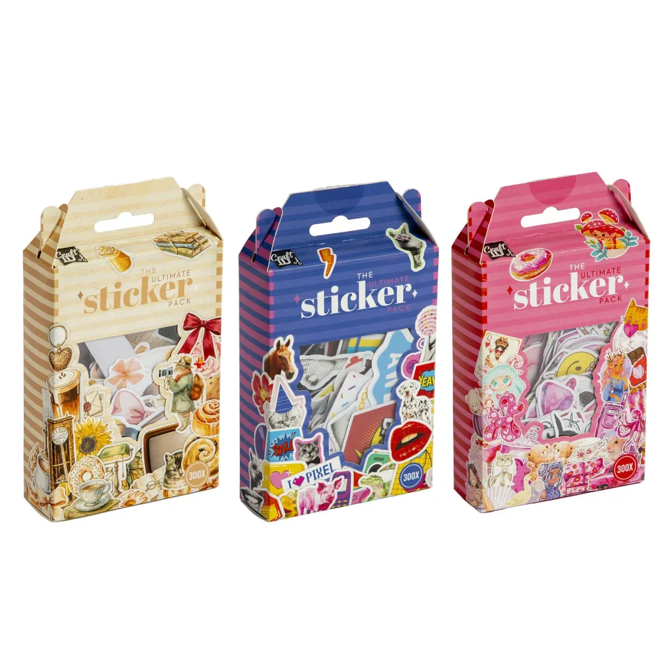 SET DE ETICHETE CRAFT ID 300 BUC PACHET ASORTAT 48