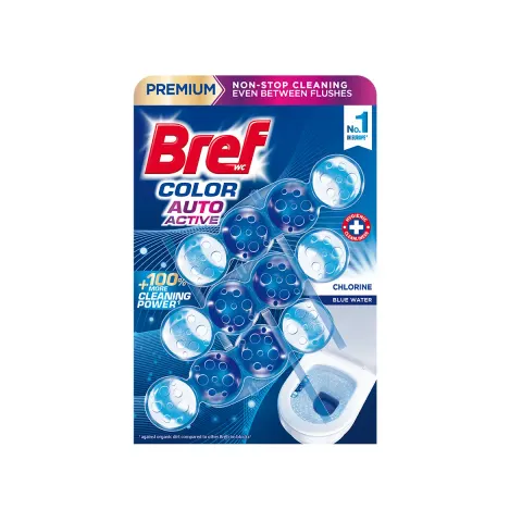 BREF COLOR ACTIVE PREMIUM odorizant WC cu clor 3x50G