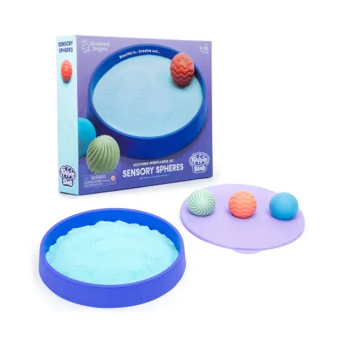 SET SENSORIAL LER PLAYFOAM CU NISIP ȘI SFERE TEXTURATE