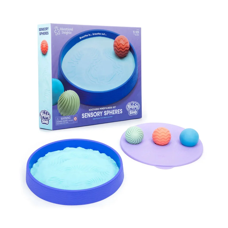 SET SENSORIAL LER PLAYFOAM CU NISIP ȘI SFERE TEXTURATE