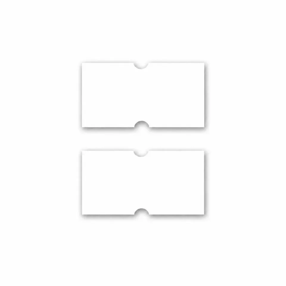 Etichete de preț Top Stick pentru pistol de etichetat, 22 x 12 mm, albe, 1000 de etichete pe rolă, pachet de 5