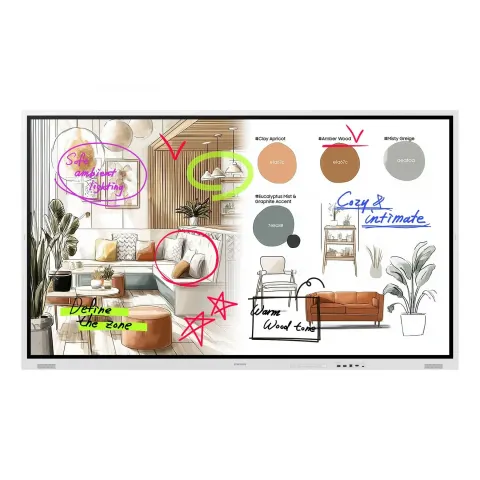 Display interactiv Samsung Flip WM75FX, 75", 4K VA, 450 cd/m?, 8 ms, HDMI, Tizen
