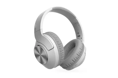 Căști A4Tech BH300 2DRUMTEK, Bluetooth v5.3, 100 dB, gri și alb
