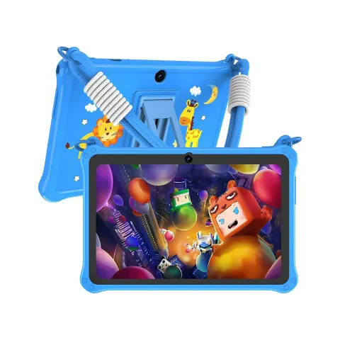 Tabletă Pritom K7PRO, 7'', șnur, cu patru nuclee, 32 GB, 2 GB RAM, Android 13, albastră