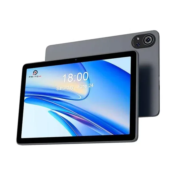 Tabletă Pritom D20, 10.1'', IPS WXGA, 128 GB, 6 GB RAM, Android 15, argintie