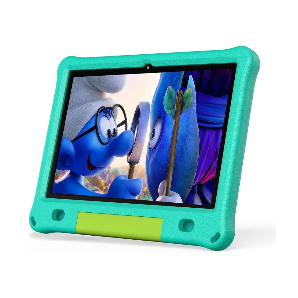 Tabletă pentru copii Pritom E10 Kids, 10.1'', IPS WXGA, 32 GB, 3 GB RAM, Android 15, cameră foto spate de 8 MP, albastră