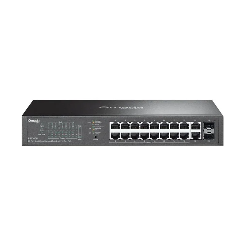 Switch de rețea Tp-Link ES220GP, 20 de porturi, PoE, 1000 Mbps