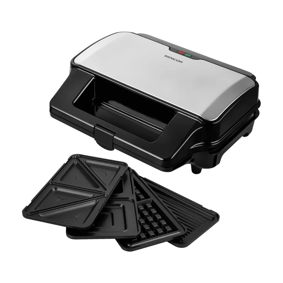 Sencor SSM 9940SS Presă grill pentru sandvișuri, 4 în 1, 900 W, inox