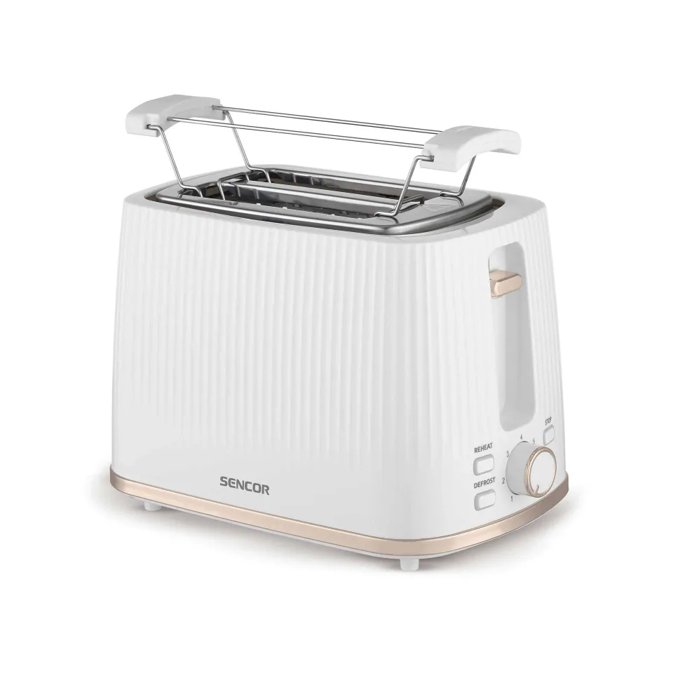 Sencor STS 7510WH Prăjitor de pâine, 2 fante, 7 niveluri de rumenire, 930 W, alb