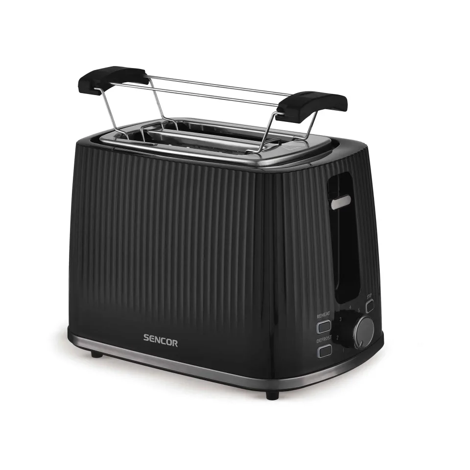 Sencor STS 7511BK Prăjitor de pâine, 2 fante, 7 trepte de rumenire, 930 W, negru