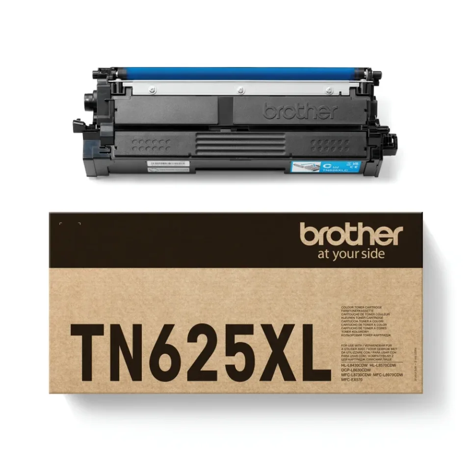 Cartuș toner original Brother TN-625XLC, L8630/8730CDW, 4500 pagini/5%, cyan