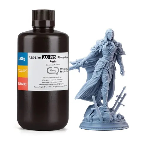 Elegoo ABS-Like 3.0 Pro rășină pentru imprimantă 3D, 1 kg, gri