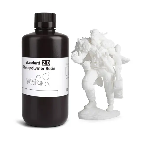 Rășină pentru imprimantă 3D Elegoo Resin 2.0, 1 kg, albă