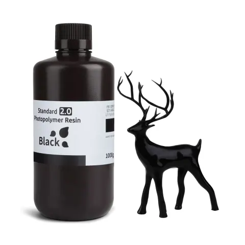 Rășină Elegoo 2.0 pentru imprimantă 3D, 1 kg, neagră