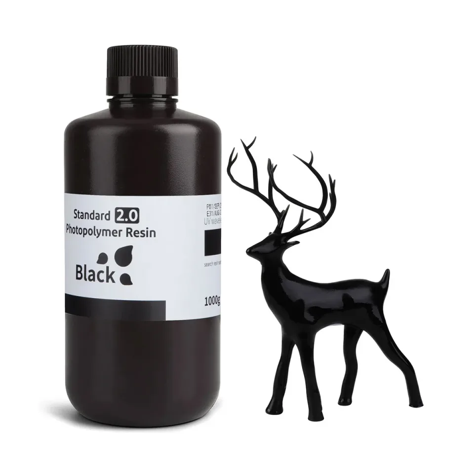Rășină Elegoo 2.0 pentru imprimantă 3D, 1 kg, neagră
