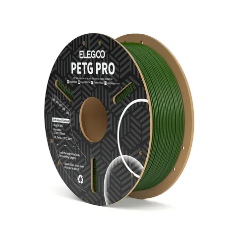 Filament Elegoo PETG Pro pentru imprimantă 3D, 1.75 mm, 1 kg, verde măsliniu