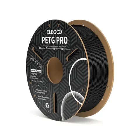 Filament Elegoo PETG Pro pentru imprimantă 3D, 1.75 mm, 1 kg, negru