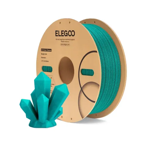 Elegoo PLA cu sclipici special, filament pentru imprimantă 3D, 1.75 mm, 1 kg, turcoaz