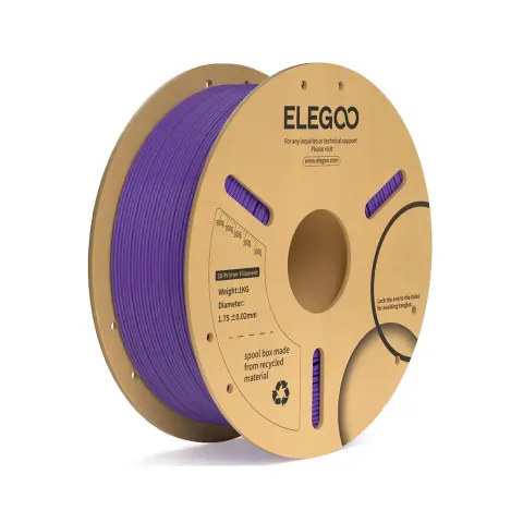 Filament pentru imprimantă 3D Elegoo PLA+, 1.75 mm, 1 kg, mov
