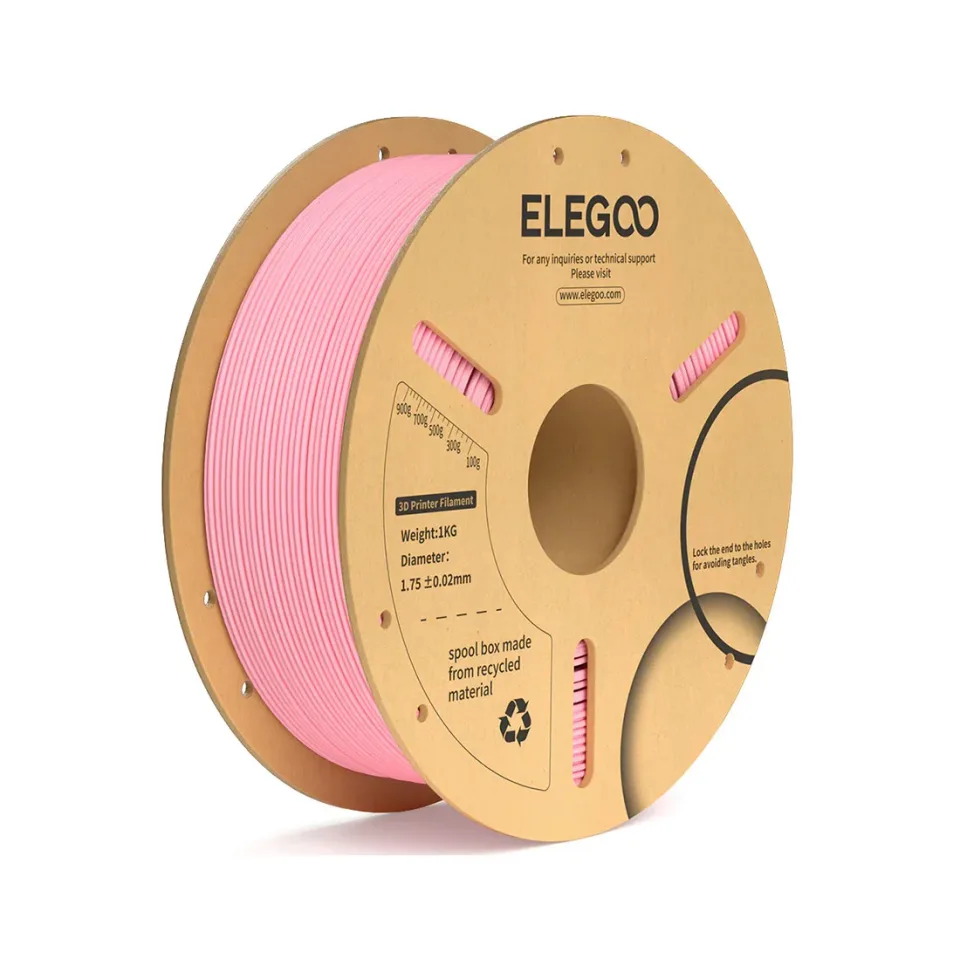 Filament pentru imprimantă 3D Elegoo PLA+, 1.75 mm, 1 kg, roz