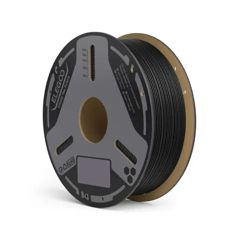 Filament Elegoo PLA-CF cu fibră de carbon pentru imprimantă 3D, 1.75 mm, 1 kg, negru