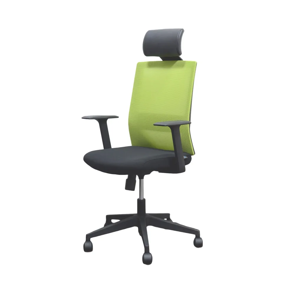 RFG BERRY HB Scaun directorial, șezut negru/spătar verde