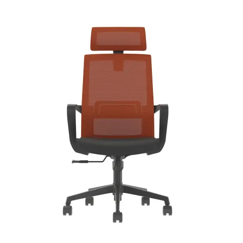 RFG Smart HB scaun directorial, material textil și plasă, mecanism Tilt, până la 120 kg, șezut negru, spătar roșu închis