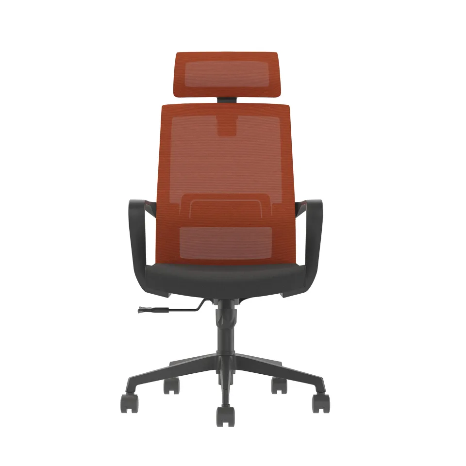 RFG Smart HB scaun directorial, material textil și plasă, mecanism Tilt, până la 120 kg, șezut negru, spătar roșu închis