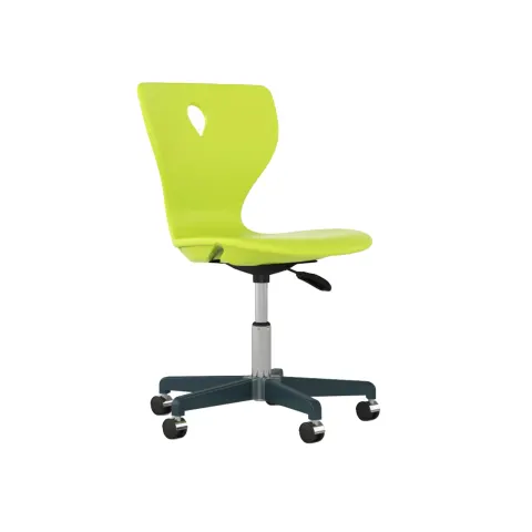 Scaun școlar RFG Acrux H, clasele V–VIII, cu roți, verde deschis