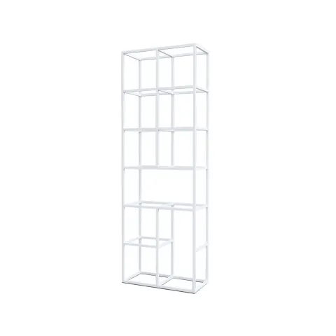 Etajeră metalică RFG Boxi S, 720 x 370 x 2120 mm, albă